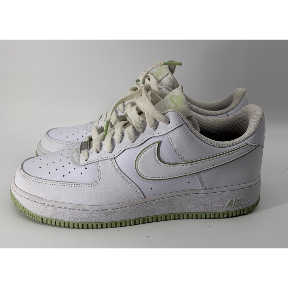 Nike Air Force 1 Low White Oil Green Mens Sneakers DV0788-105 Size 10.5